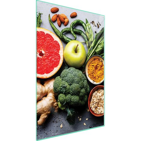 TAGLIERE IN VETRO 35x52 Verdure (1/5)