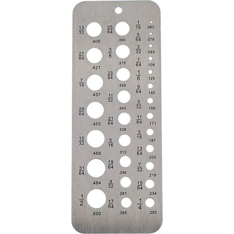 Metrische Bohrlehren aus Edelstahl, 1–13 mm, Messwerkzeug für metrische Muttern, Bolzen und Gewinde - Crezuo