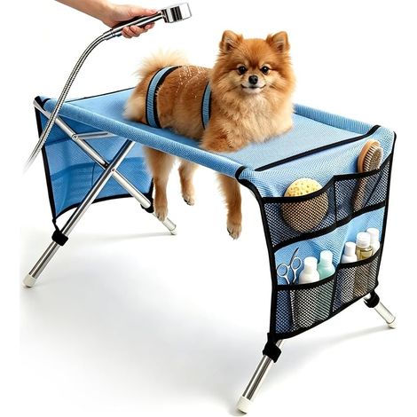 Hamac De Toilettage pour Chat Et Petit Chien, avec Sangles de Fixation (1/5)