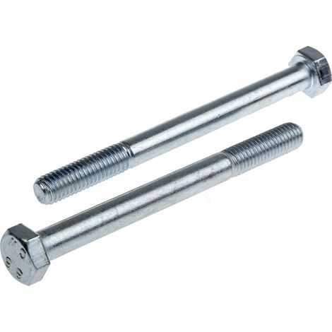 Vis à tête hexagonale, Acier Passivé, zinc, M8 x 90mm ( Prix pour Boîte de 50 )