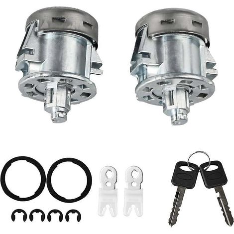Cylindre de serrure de porte avec clés 7C3Z1521990A pour Explorer Expedition F250 F450 E150 E250 E350 (1/5)