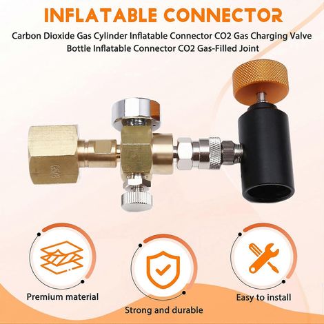 Raccord de remplissage de bouteille de CO2, valve de remplissage de gaz CO2, raccord de remplissage de bouteille, raccord de remplissage de gaz CO2 (1/5)