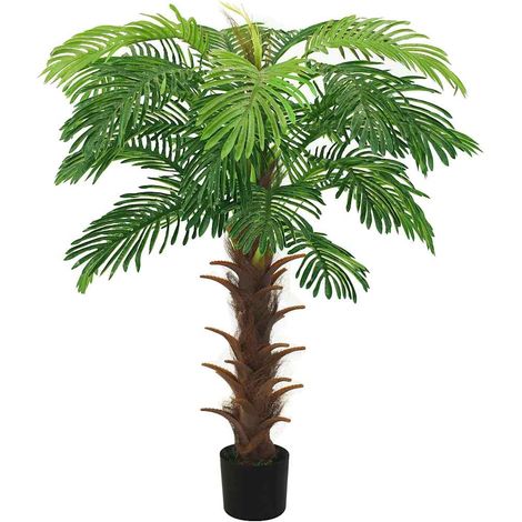 vidaXL Palmera Cycas artificial con macetero 140 cm verde (1/2)