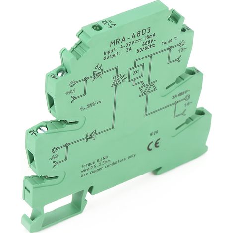 MRa 48D3 (6,2 mm) Ultraflaches AC-Halbleiterrelaismodul, 4–32 V DC-Eingang (1/5)