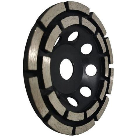 Disque diamant pour meuleuse 125mm – Alésage 22,23mm – Double rangée pour ponçage béton, carrelage et chape – Compatible meuleuses angles (1/5)