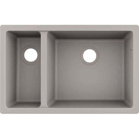 S510-U635 GS Lavello sottotop 180/450 grigio cemento (1/2)