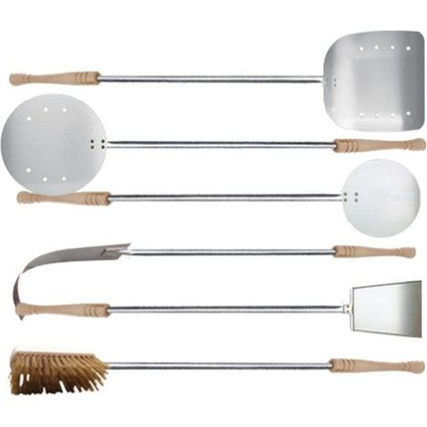 Kit strumenti da sei Rossofuoco pala, palino, paletta, spazzola