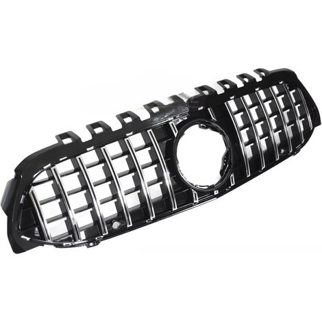 Grille calandre Mercedes Classe A W177 de 2018 a 2022 Chrome Noir Brillant-42724093 (1/4)