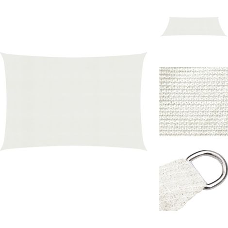 Sonnenschirme & Sonnenschutze - Living Sonnensegel 160 g/m² Weiß 2x3 m HDPE (1/5)