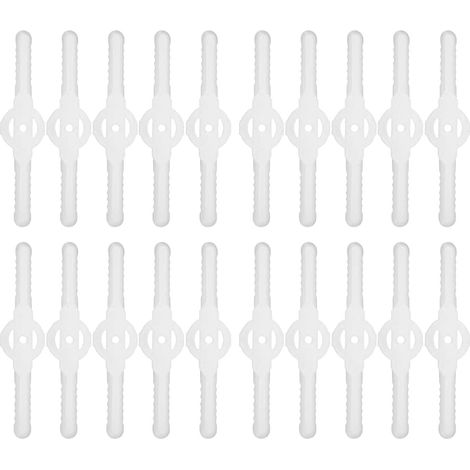 20 PièCes SéRies Lames de Coupe-Herbe en Plastique Tondeuse à Gazon Accessoires de Tondeuse à Gazon Lame de Tondeuse à Gazon Tondeuse Outil de Jardin (1/5)