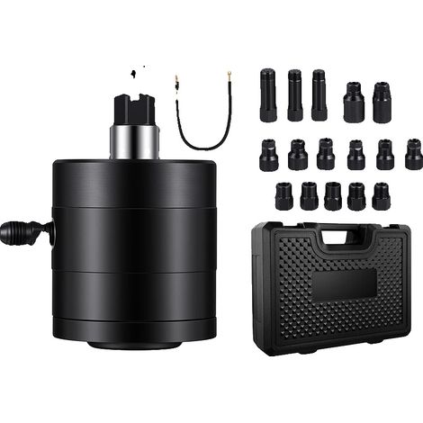 Ensemble d'outils de tirage d'injecteurs diesel pneumatiques, 21 pièces, en acier à haute résistance, comprend 19 adaptateurs, adapté aux moteurs diesel, efficace pour les injecteurs coincés (1/5)