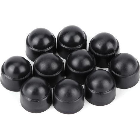 10 vis M8 plastique hexagonal tête creuse 15mm, écrous et capuchons de protection, lot de pièces détachées (1/4)