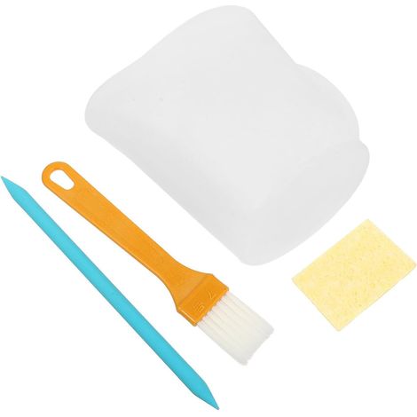 Ensemble de Tasses à Mesurer en Silicone 500ml avec 3 Cavités et Poignée Ergonomique, Antidérapant pour Pigments de Peinture et Résine, pour Atelier de Bricolage (1/5)