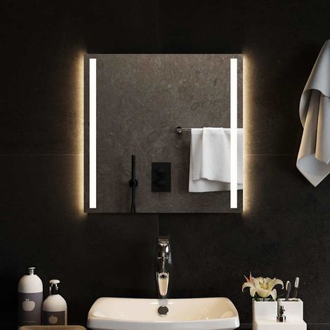 vidaXL Espejo de baño con LED 50x50 cm (1/5)