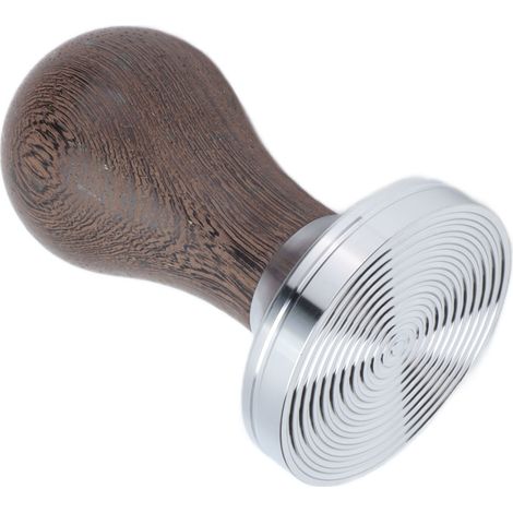 53mm Presse à café en acier inoxydable avec manche en bois Pilon à café Tasseur poudre Accessoire (1/5)
