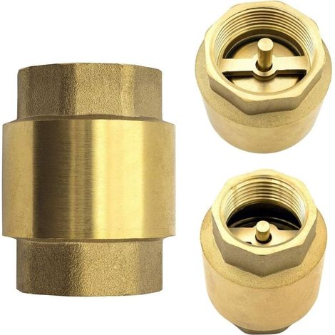 YMYNY Premium brass water check valve to prevent water backflow for pump, well, washing machine, garden, rain tank, barrel (1/4)