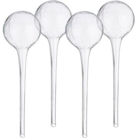 Pr 4 Pièces Boules d'Irrigation pour Plantes, Distributeur d'Eau pour Plantes d'Intérieur et d'Extérieur, Accessoire et raccord goutte à goutte (1/4)