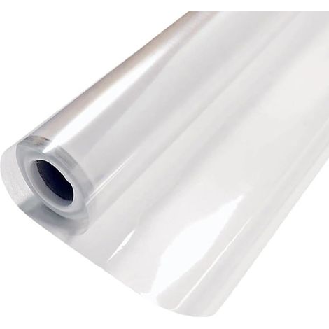 Film Adhesif Transparent - 60 cm x 300 cm - Etanche Résistant Huile - Pour Protection Meuble Cuisine Mur - 1 Rouleau (1/5)
