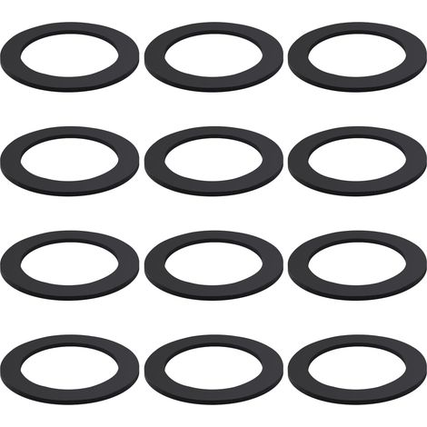 12 Pièces 45x31x2 mm Plats Joint D'écoulement de lavabo, Rondelles en Silicone pour Plomberie, Joints pour Siphon, pour Tuyau de Vidange de Cuisine (1/4)