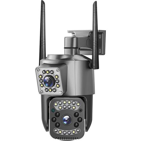 4G CCTV Kamera Dual SIM Karte Dual Objektiv WIFI PTZ Kamera 4K 4MP Drahtlose Outdoor Überwachungs Kamera IP66 Wasserdichte Sicherheit Kamera
