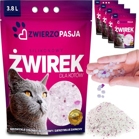 Set di lettiera per gatti in silicone Animal Passion, 5 x 3,8 L (1/5)