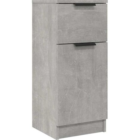 Maison Exclusive - Aparador de madera contrachapada gris hormigón (1/5)