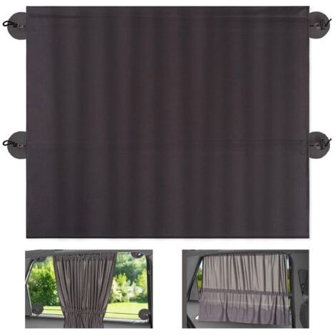 Pare Soleil Voiture Bébé XXL 68 x 50 cm - Rideau Occultant avec Ventouse - Protection UV et Contre Chaleur pour Fenêtres Latérales - (x 1 pièce) (1/5)