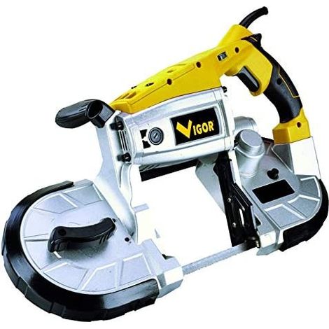 VIGOR-BLINKY Sega a Nastro SNP-1100 Portatile 1100W per Lavori di Fai da Te in Metallo e Ferro