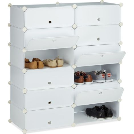 12 compartment shoe cabinet