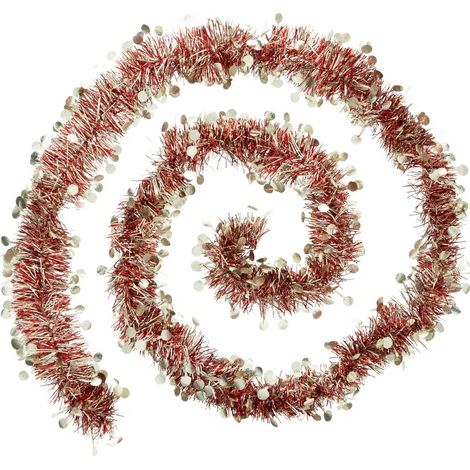 Guirlande de Noël Pois "Colorama" 200cm Rouge & Or