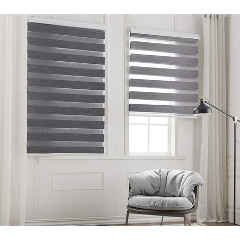 rideau de salle bain en gaze douce 120x150cm Gris (1/5)