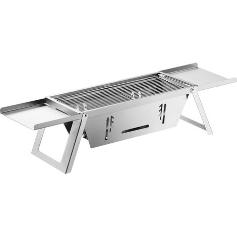 Barbecue de table portable à charbon pour 3 à 6 personnes - Barbecue pliable rapide pour voyage, extérieur, terrasse, jardin, cuisine, barbecue, camping, pique-nique (1/5)