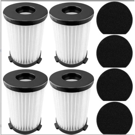 4 filtres,éponge,lavable,matériau performant,99,9% particules,pour aspirateur TECHWOOD TAS-9055 TAS-9035 (1/5)