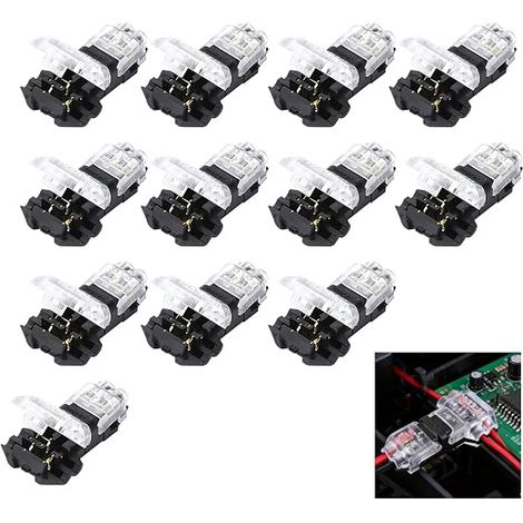 Connecteurs T 2 Broches, Cables Electriques 22-18 AWG LED