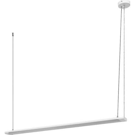 LEDVANCE Office Line Slab, flat office ceiling light, 1.2 m, 40 W, 4,400 lm, 4,000 K, 840 cool white, 3-step dimmable, white aluminium IP 20 (1/4)