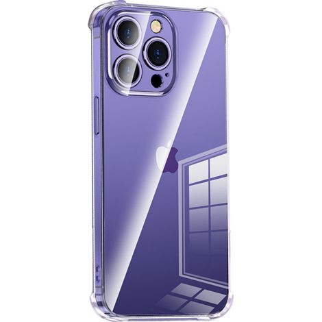 Coque Transparente - TPU Antioxydant - Protection Antichoc pour iPhone 15 - Cadre Caméra Incliné - Bord Relevé - 1 Pièce (1/5)