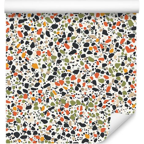 Terrazzo-Tapete Beige und Hellgrau 50x1000 cm (1/5)