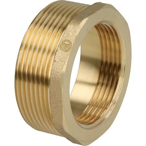 Réduction FM/FF 2’’ x 1 1/2’’ avec hexagonal laiton nu