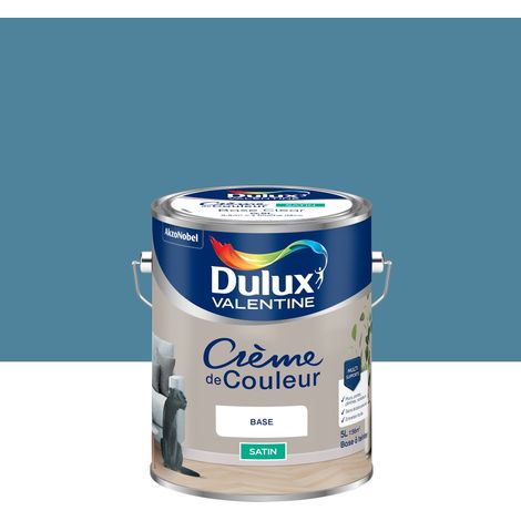 Peinture Crème De Couleur Satin Bleu Canard 5L - Dulux Valentine