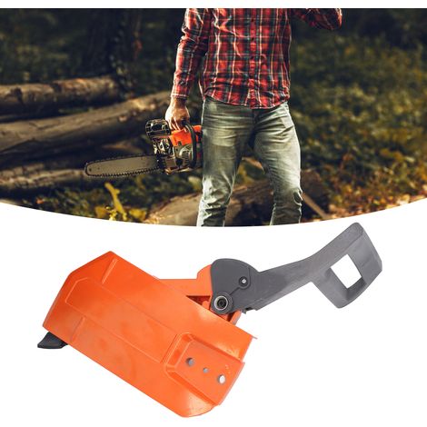 Kompatibel mit Husqvarna 61, 66, 266, 268 und 272XP Kettensägen: Bremsschutz, Seitenschutz und Späneschutz. (1/5)