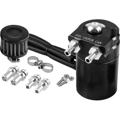 1 Set schwarzer Ölkanister, Motorölbehälter, Zubehör aus Aluminiumlegierung, 300-ml-Ölbehälter (1/4)