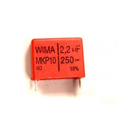 Condensatore Poliestere 2.2uf 250vcc R22.5mm Mks4-2.2u/250v 2.2mf250vr22.5