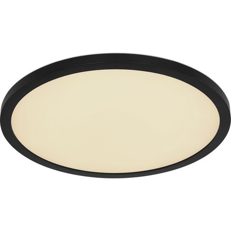 Globo - plafonnier - Sapana - noir - plastique - Ø 29cm - LED - (1/5)