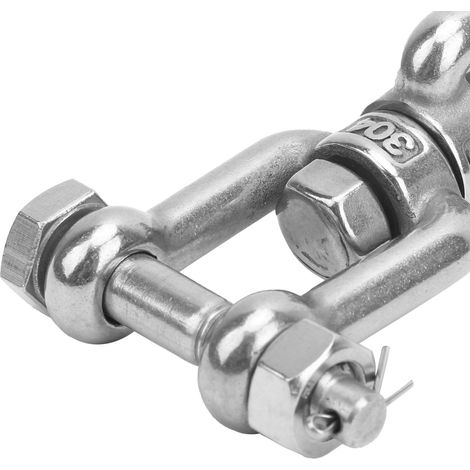 Manille pivotante 304 avec verrou de sécurité M10 (1/5)
