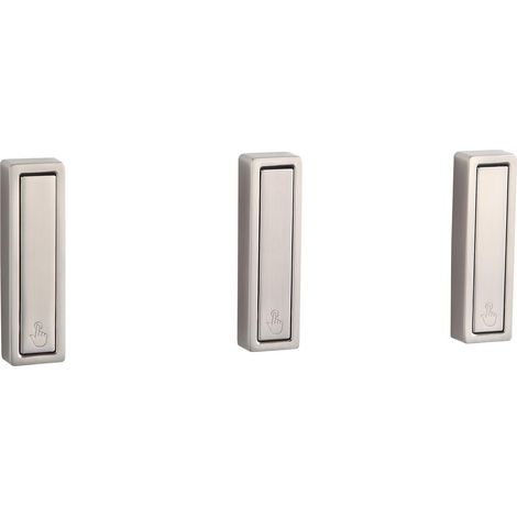 Ganci Bagno Cucina Argento Estraibili Eleganti, Set 3 Pezzi (1/5)