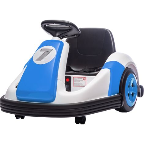 Kids Bumper Car with 360-Degree Rotation, 6V Electric Ride On Car with Music Horn for 3-8 Years Old, Blue (1/5)