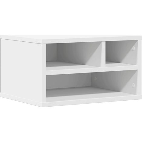 Maison Exclusive - Soporte de impresora madera ingeniería blanco