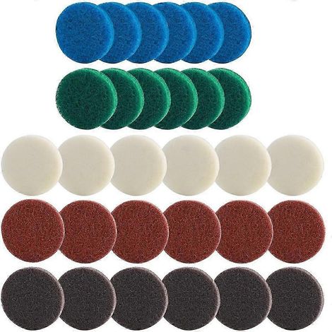Aufsatz für Universalbürsten, 30er-Packung, Akku-Reinigungsbürstenpad mit 5 Modellen für Haus/Garten (1/5)