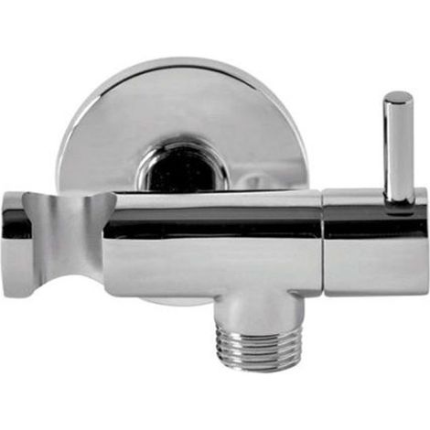Trade Shop - Umsteller mit Messing-Unterstützung für Zubehör-Tap-Chromed Dusche Runde 59505 -