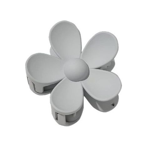 Ecarla Haarspange mit Pastellblume, Grau SP316 (1/3)